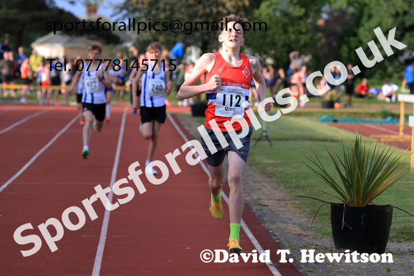 Jimmy Hedley 800 metres, 2026 NEGP 2, Monkton Stadium, Wednesday, May 27th. Photo: David T. Hewitson/Sports for All Pics